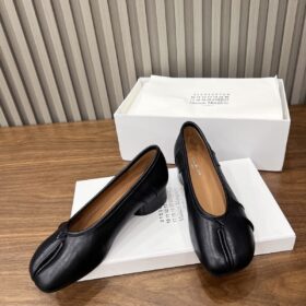 Tabi Ballerina Absätze Schwarz