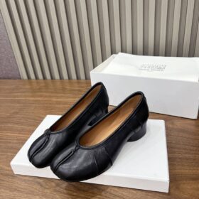Tabi Ballerina Absätze Schwarz