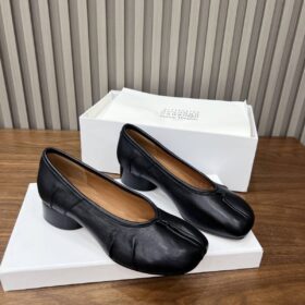 Tabi Ballerina Absätze Schwarz