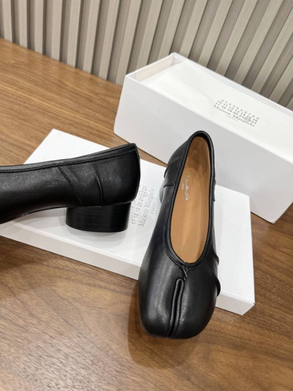 Tabi Ballerina Absätze Schwarz