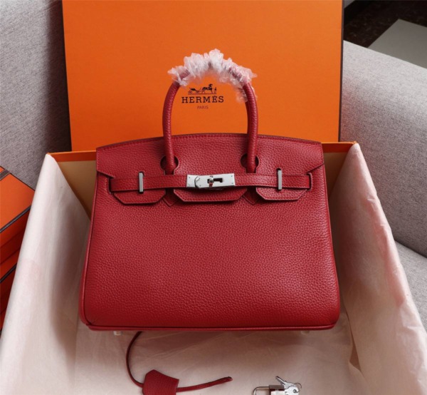 Birkin 30 Rouge/Silber