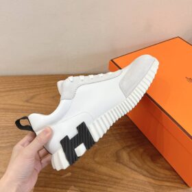 Sneakers Bouncing Weiß/Schwarzes Stoffband