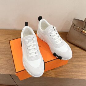 Sneakers Bouncing Weiß/Schwarzes Stoffband