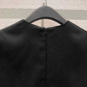 Crêpe Couture Minikleid Schwarz