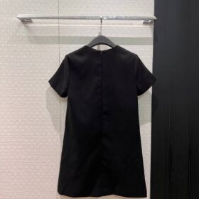 Crêpe Couture Minikleid Schwarz