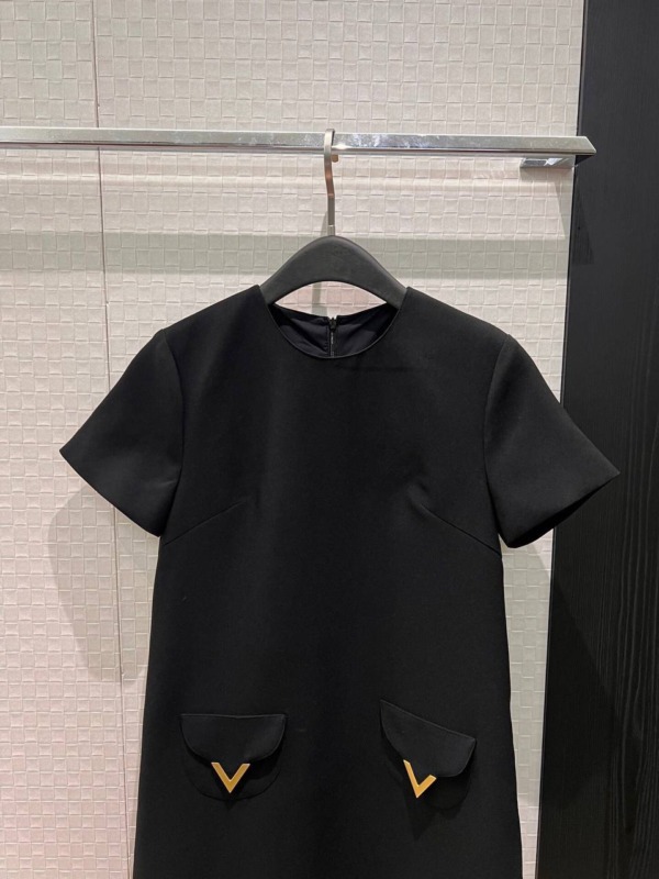 Crêpe Couture Minikleid Schwarz
