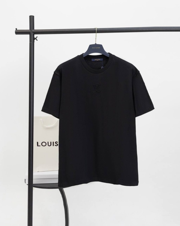 Embossed LV T-Shirt Schwarz