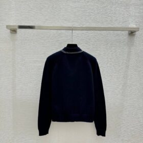 Cardigan mit sich abhebenden Akzenten Blau