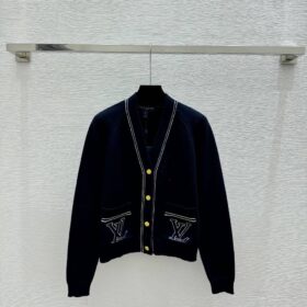 Cardigan mit sich abhebenden Akzenten Blau