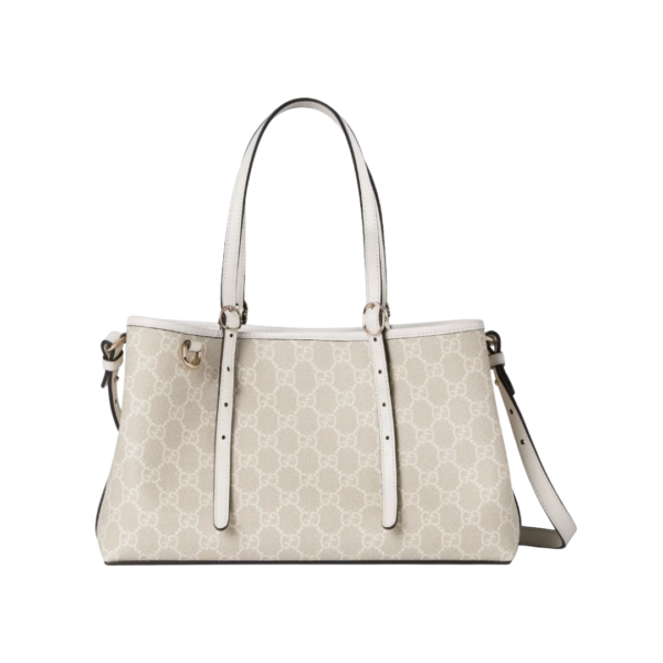 GG Emblem Shopper Weiß 30cm