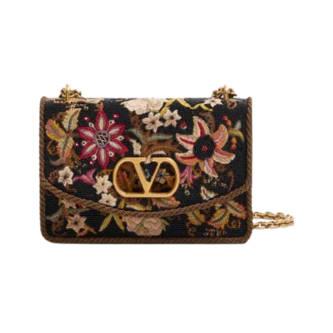 Embroidered Schwarz 24 cm