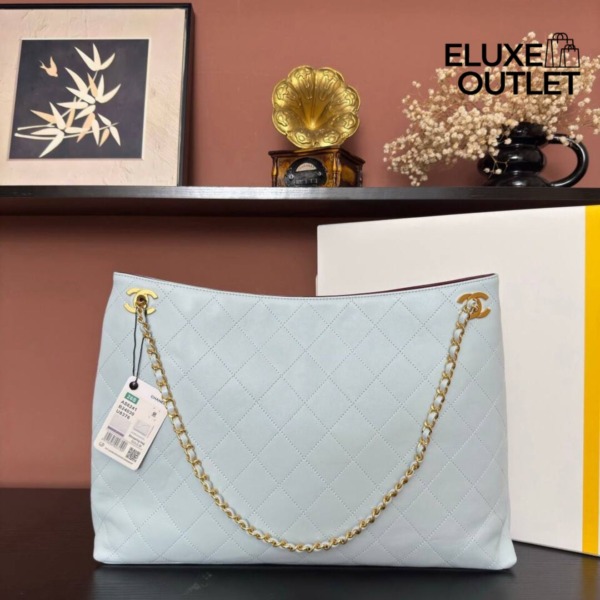 Shopping Hellblau/Gold 38 cm