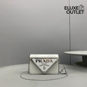 Triangle Mini Crossbody Weiß 17 cm