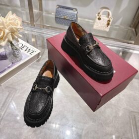 GG Lug Loafer mit Horsebit Schwarz
