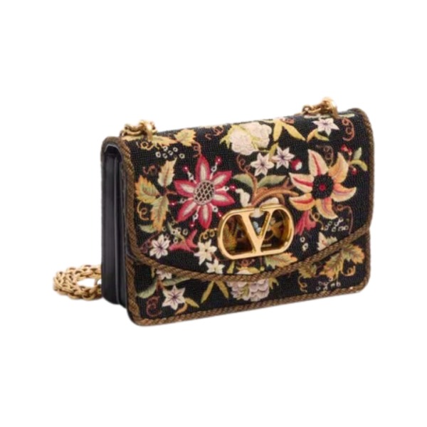 Embroidered Schwarz 24 cm