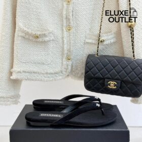 Velvet Flip Flops Schwarz