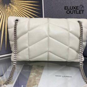 LouLou Puffer OffWhite/Silber 35 cm