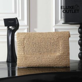 Cassandre Envelope Pouch aus Raffia 29.5 cm