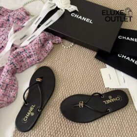 Schwarze Flip-Flops