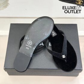 Velvet Flip Flops Schwarz