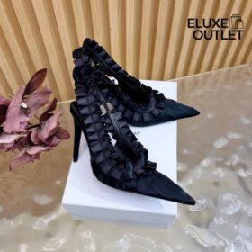 Slingback Pumps Blau 11 cm