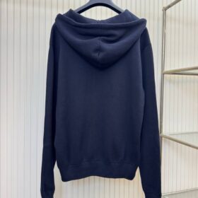 Hoodie mit Verzierungen und Signatur Dunkelgrau