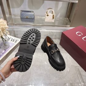 GG Lug Loafer mit Horsebit Schwarz