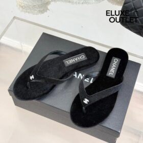 Velvet Flip Flops Schwarz