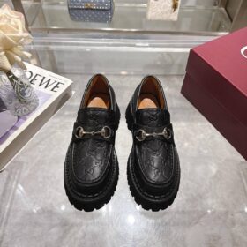 GG Lug Loafer mit Horsebit Schwarz