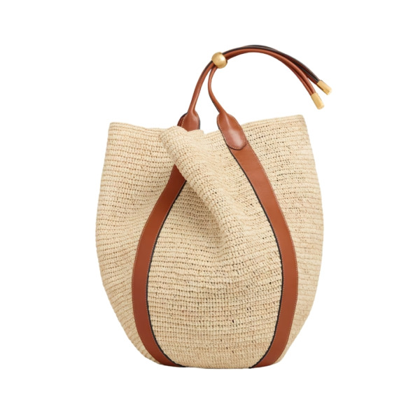 Eimer Kordelzug Beige 57 cm