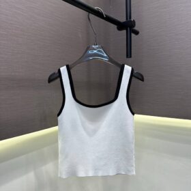 Ärmelloses Top in Weiß