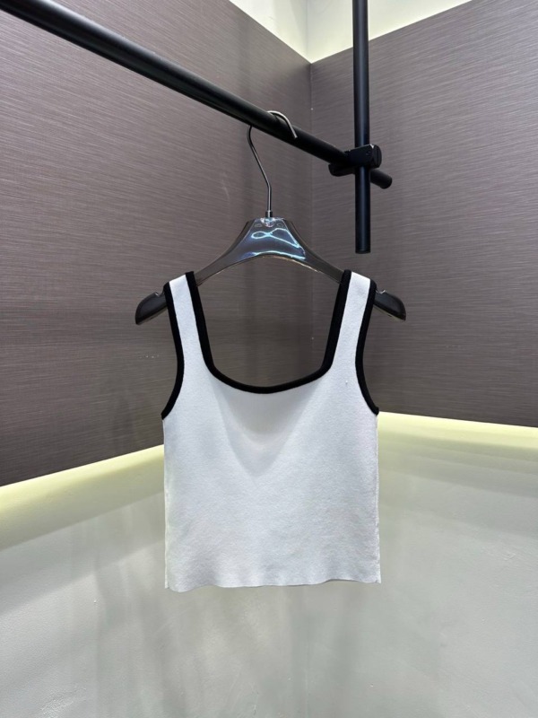Ärmelloses Top in Weiß