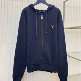 Hoodie mit Verzierungen und Signatur Dunkelgrau