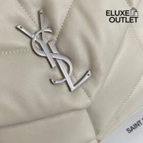 LouLou Puffer OffWhite/Silber 35 cm
