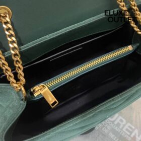 Loulou Wildleder Dunkelgrün 24 cm