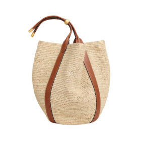 Eimer Kordelzug Beige 57 cm