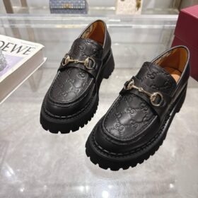 GG Lug Loafer mit Horsebit Schwarz