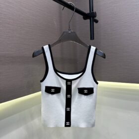 Ärmelloses Top in Weiß
