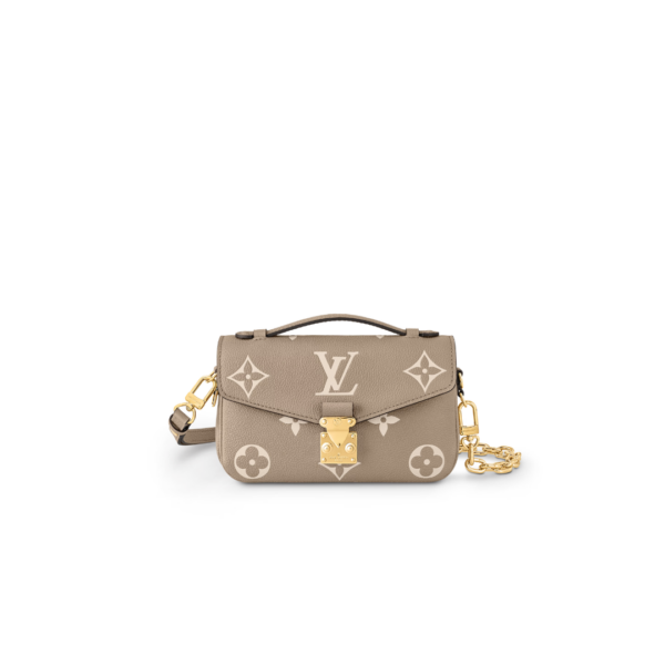 Pochette Métis East West Tourterelle / Crème 21.5 cm
