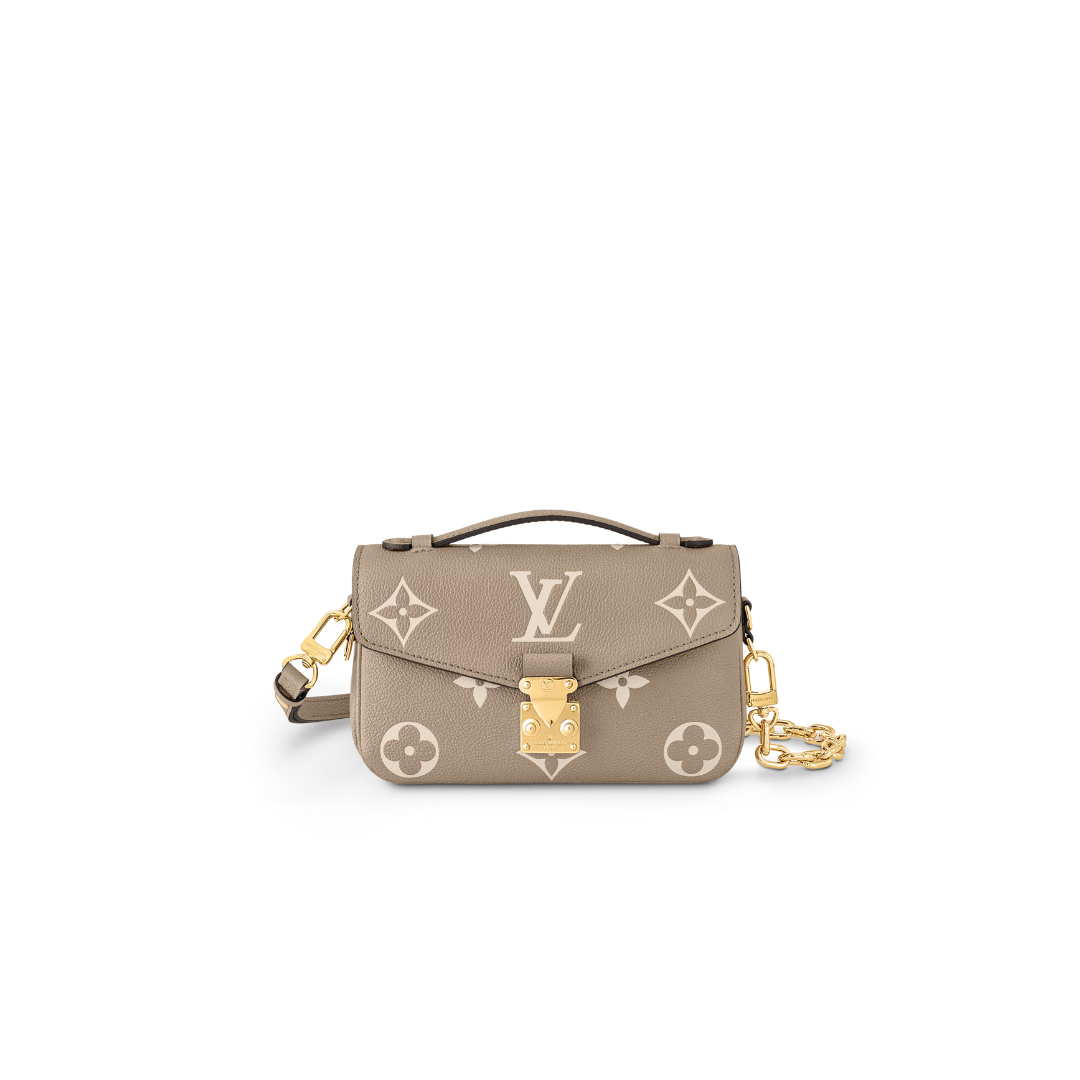 Pochette Métis East West Tourterelle / Crème 21.5 cm
