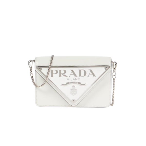 Triangle Mini Crossbody Weiß 17 cm