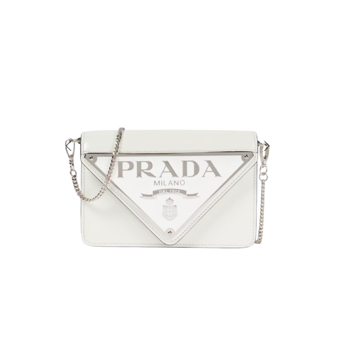 Triangle Mini Crossbody Weiß 17 cm