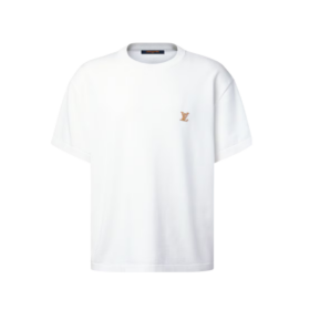 Kurzarm-T-Shirt mit Rundhalsausschnitt und Signatur