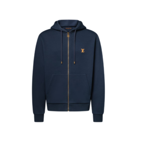 Hoodie mit Verzierungen und Signatur Dunkelgrau