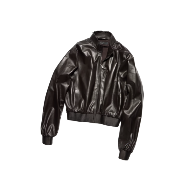 Weiche Nappa-Leder-Bomberjacke
