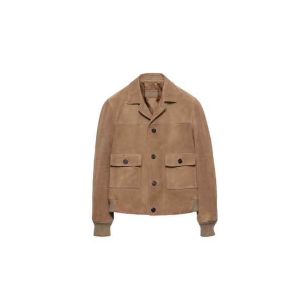 Stone Suede Bomber