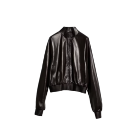Weiche Nappa-Leder-Bomberjacke