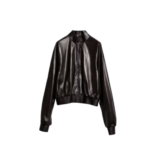Weiche Nappa-Leder-Bomberjacke