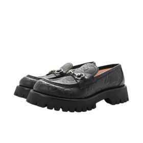 GG Lug Loafer mit Horsebit Schwarz