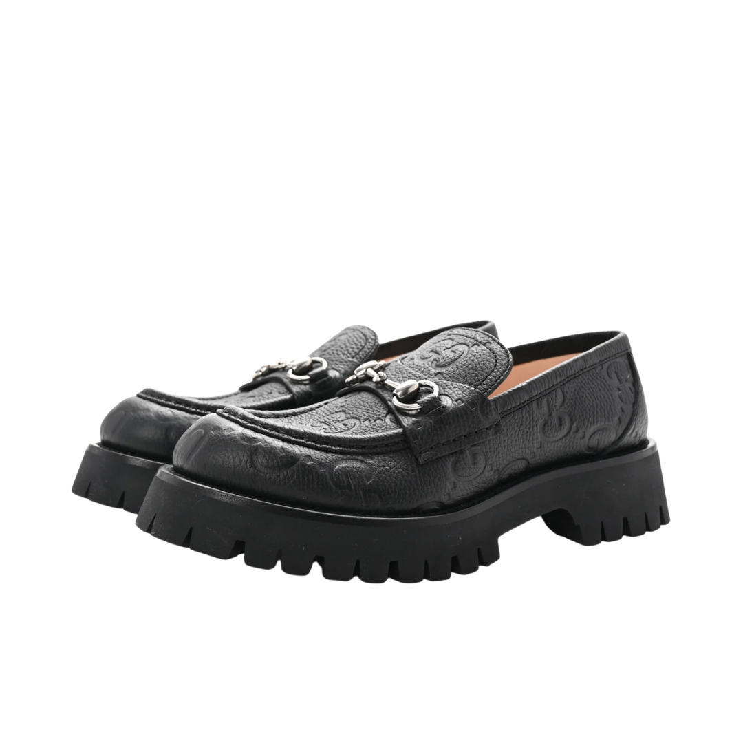 GG Lug Loafer mit Horsebit Schwarz